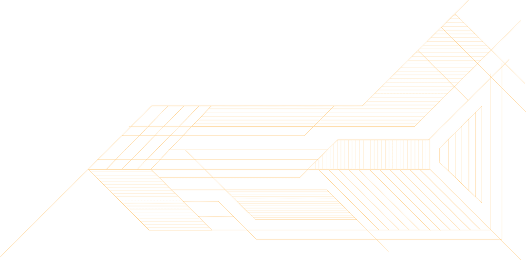 Abstract Geometric Line Network on Transparent Background