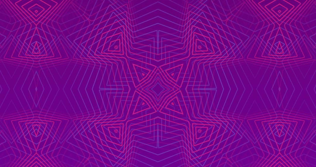 Vibrant Geometric Pattern on Purple Background