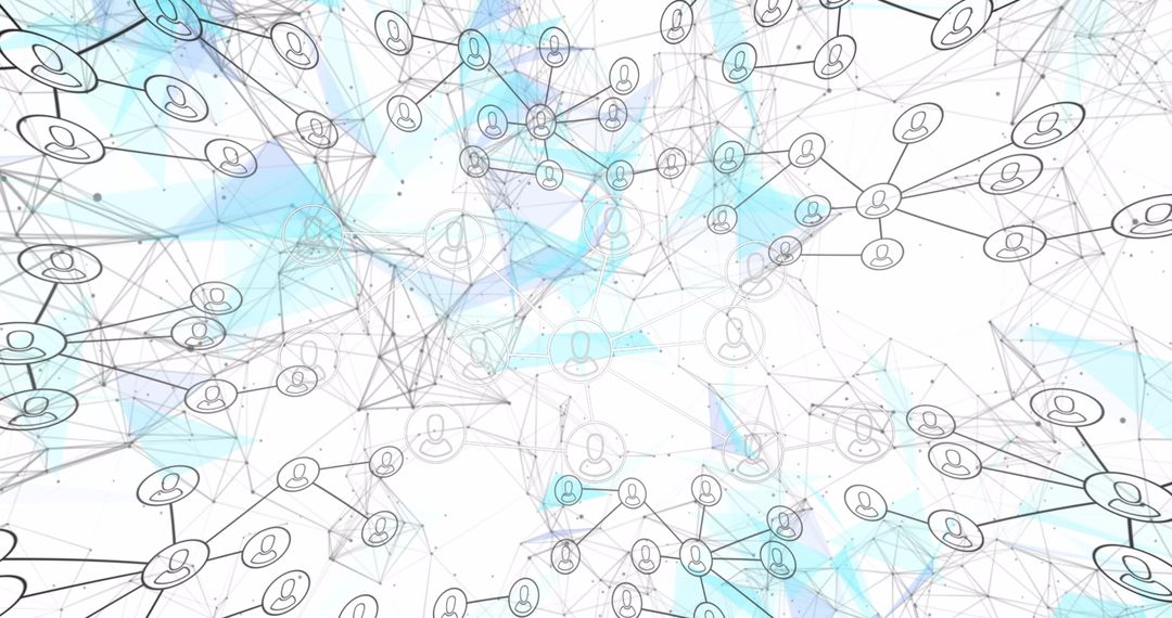 Abstract Global Network with People Icons Concept