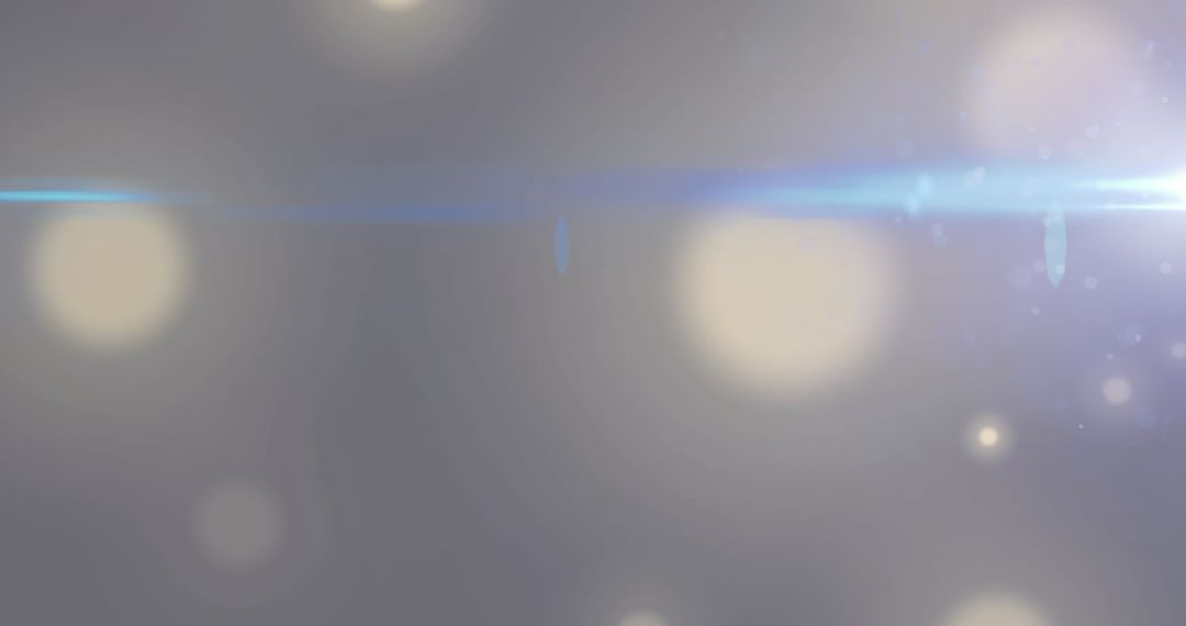 Abstract Light Beam with Bokeh Effects on Grey Background