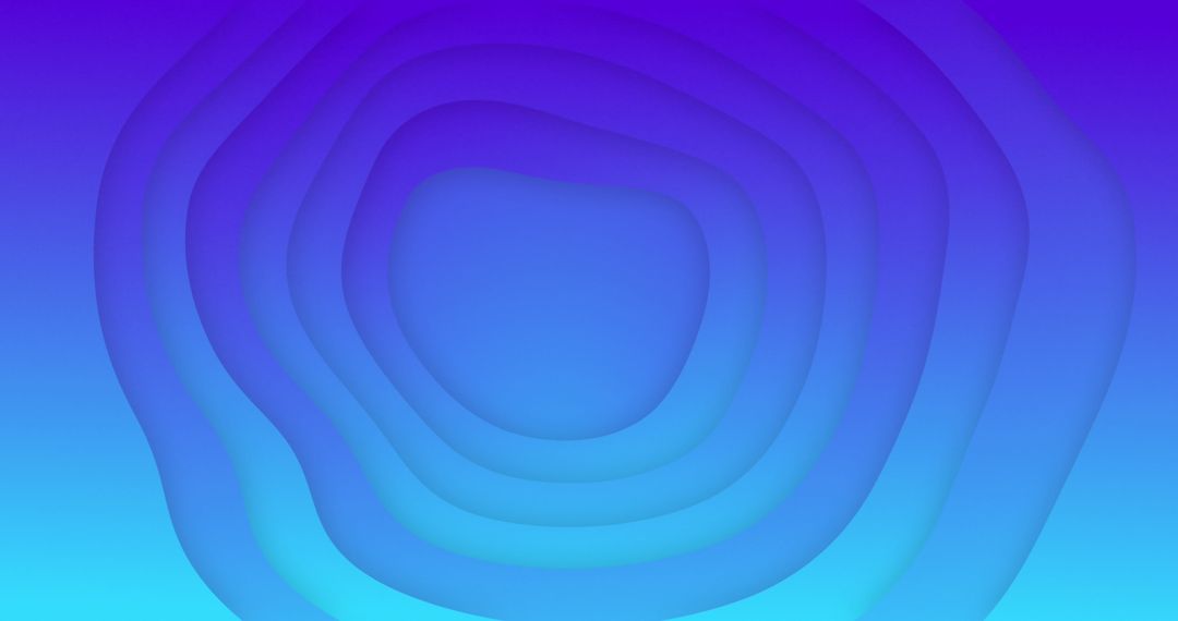 Gradient Blue Abstract Circular Layers Design with Space for Text