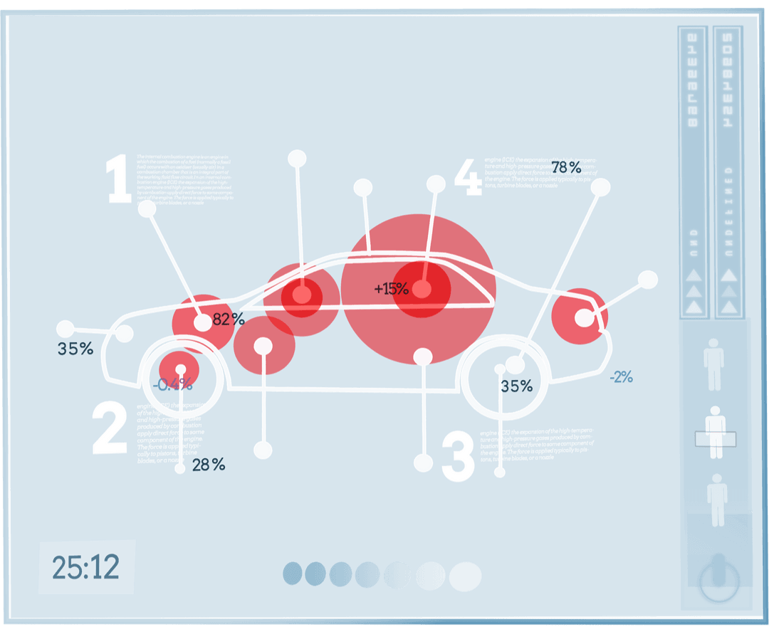 Digital Car Diagram with Data on Transparent Background - Download Free Stock Images Pikwizard.com