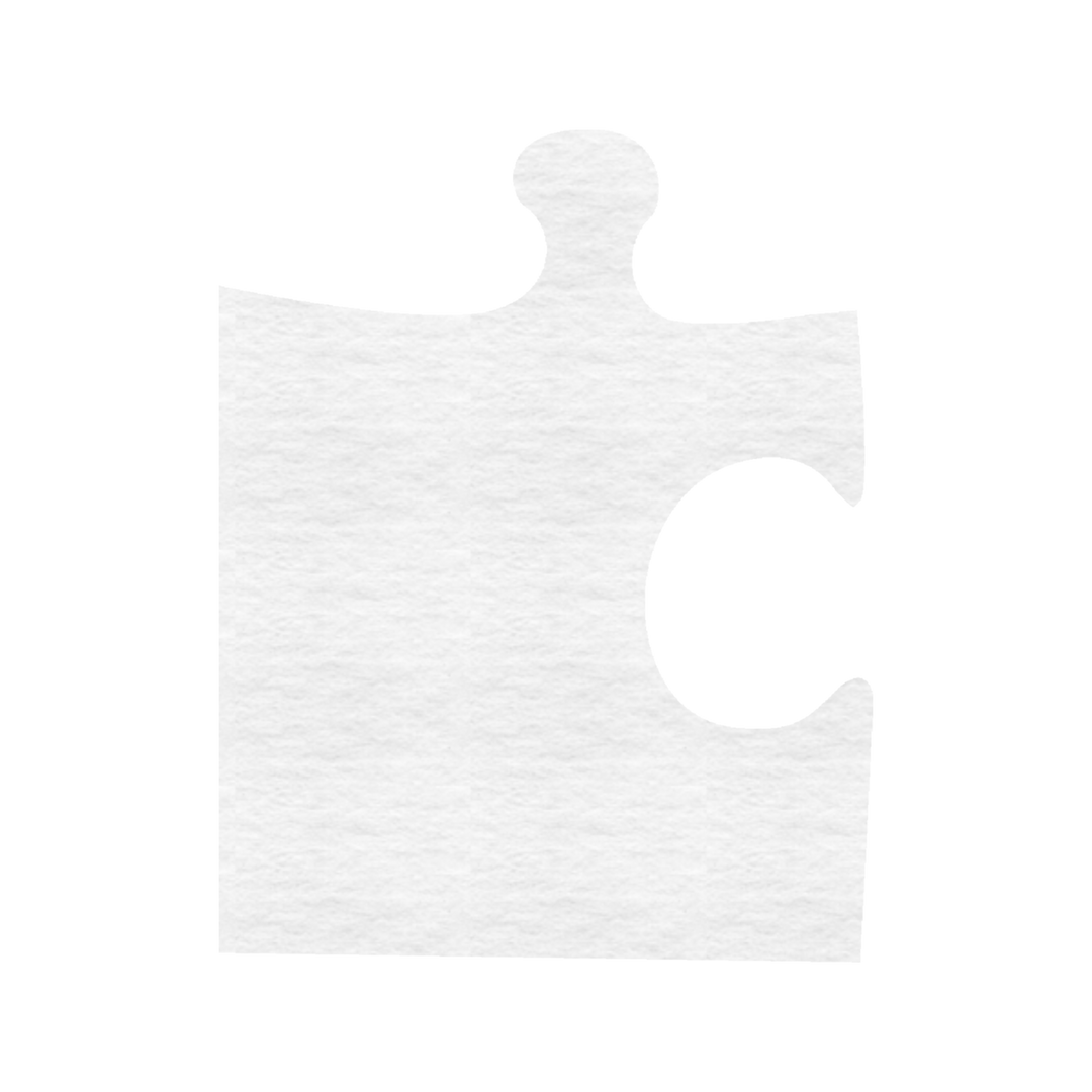 Single White Puzzle Piece Digital on Transparent Background - Download Free Stock Images Pikwizard.com