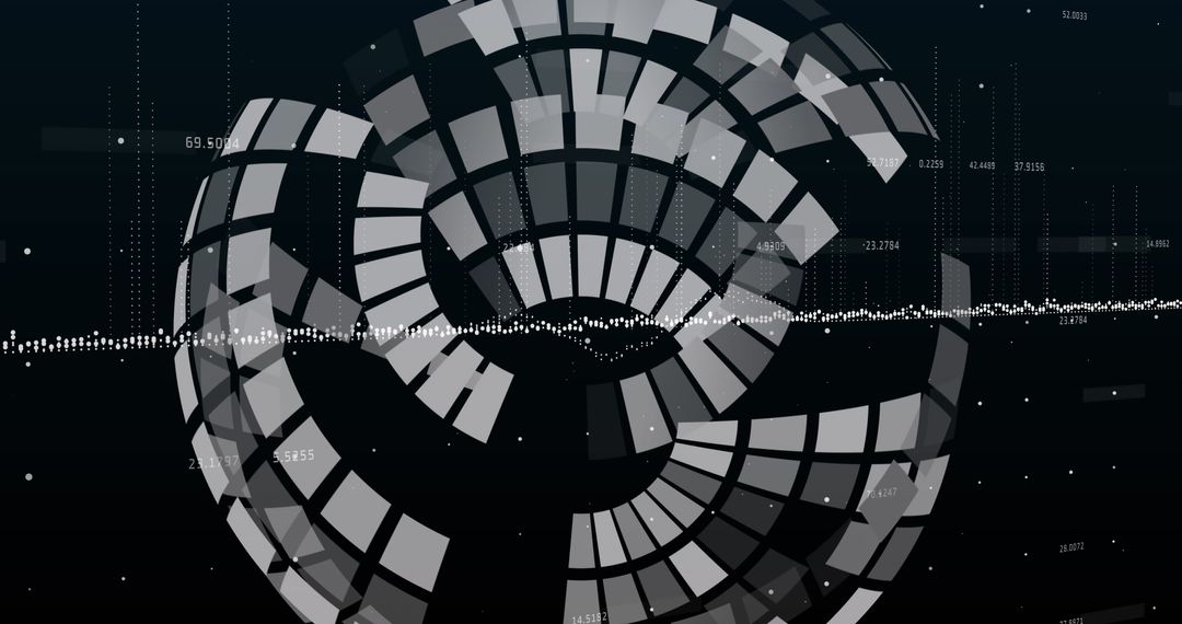 Abstract Futuristic Data Visualization Concept