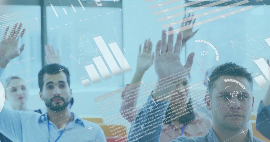 Diverse Professionals Analyzing Financial Data in Meeting