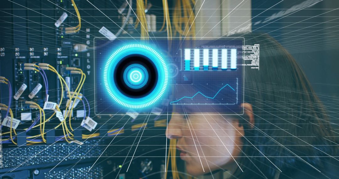 Futuristic Data Analysis and Networking Interface - Free Images, Stock Photos and Pictures on Pikwizard.com