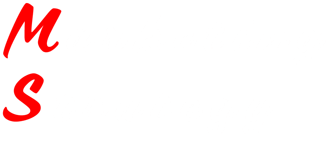 Transparent Marketing Strategy Text with Bold Red Initials