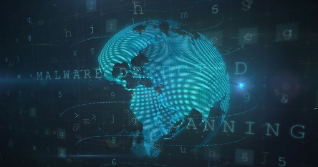 Global Cyber Security Alert Display and Digital Lock