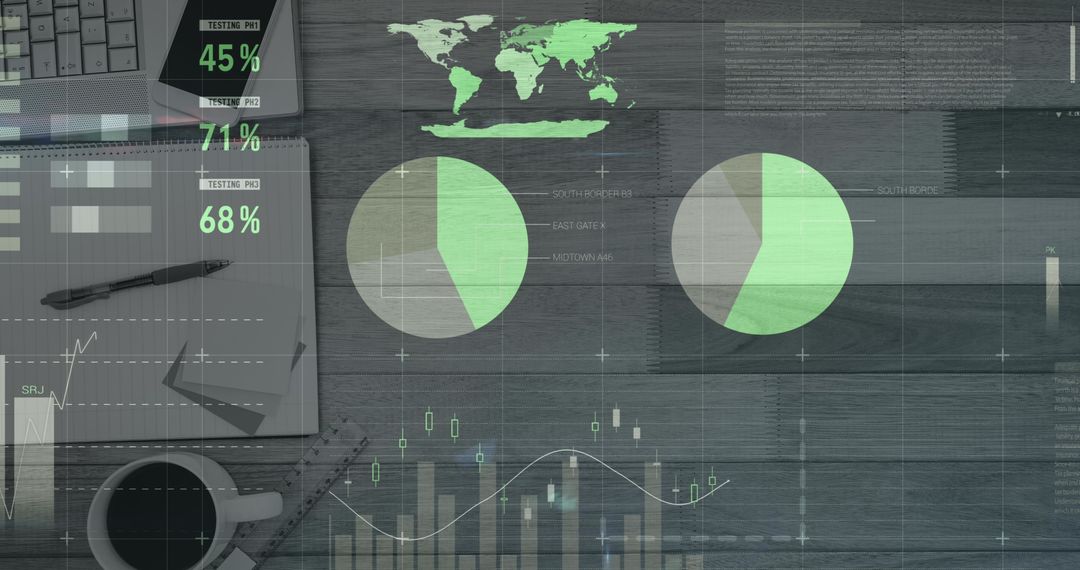 Financial Data Analysis and Business Technology Concept
