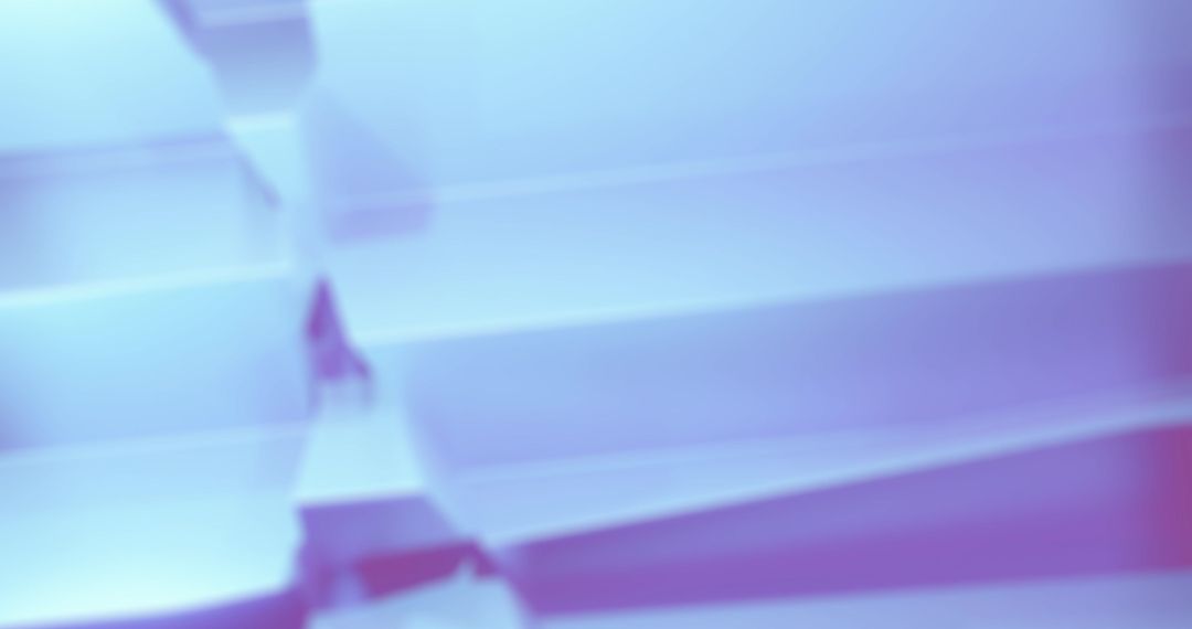 Abstract Blue Movement of Interlocking Metallic 3D Shapes