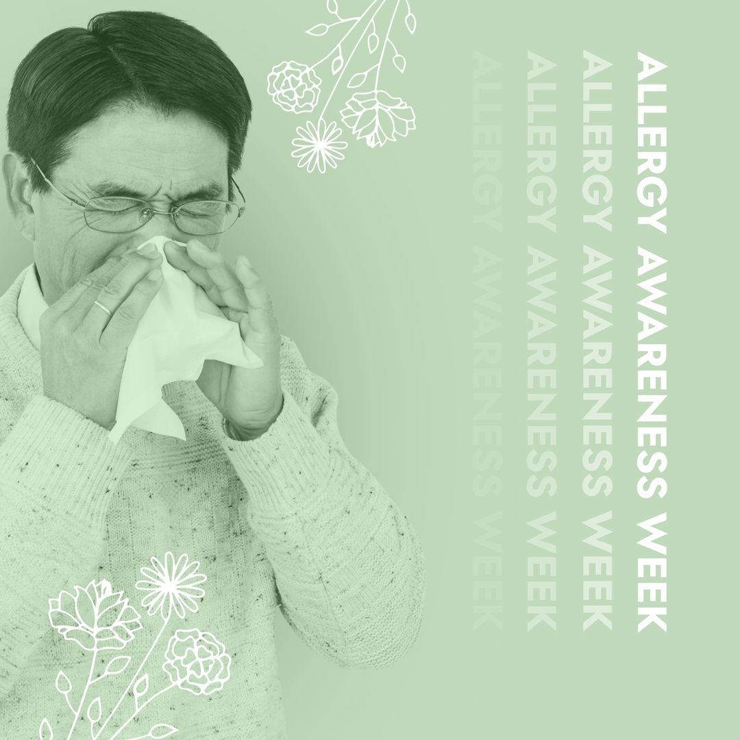 Man with Allergy Symptoms Highlighting Allergy Awareness Week