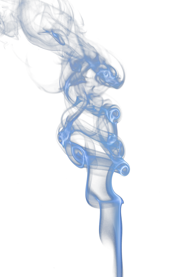 Digital Illustration of Blue Smoke on Transparent Background - Download Free Stock Images Pikwizard.com