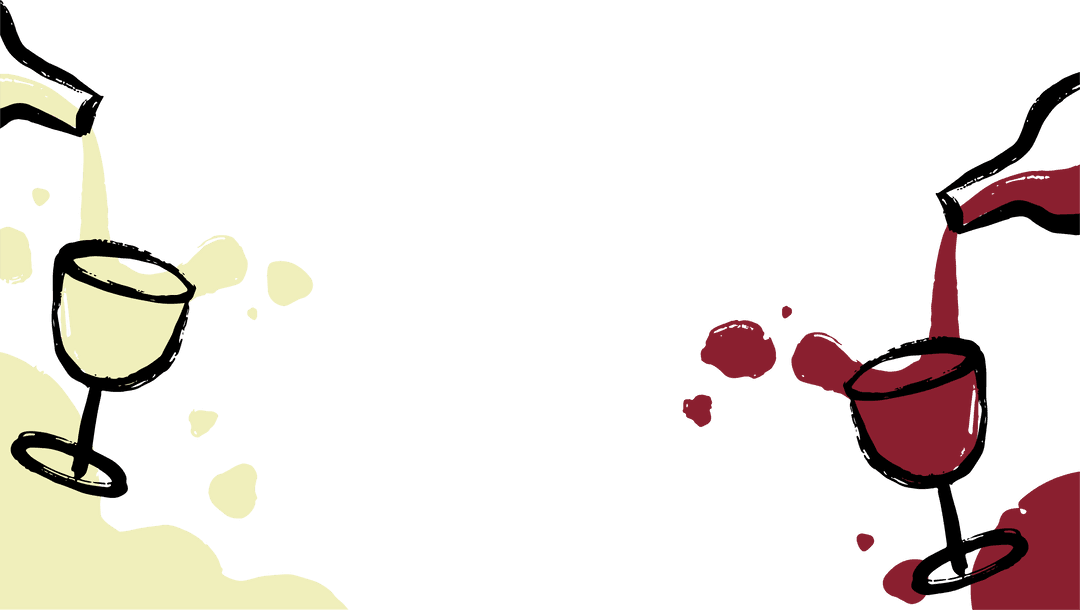 Artistic Transparent Design of Pouring Wine into Glasses