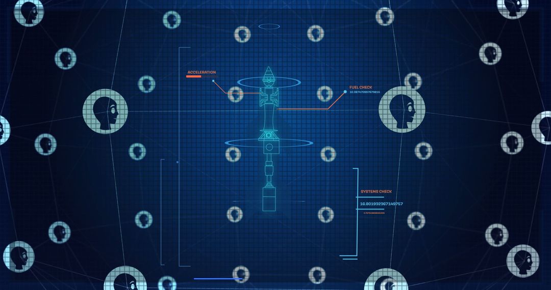 Futuristic AI Network and Data Visualization Concept