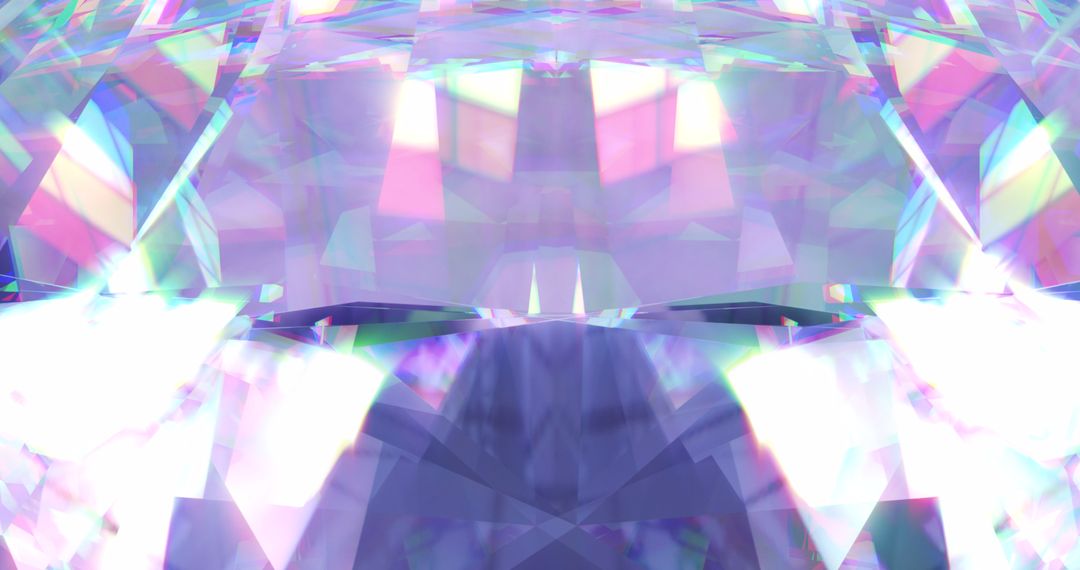 Shiny Diamonds with Colorful Prism Lights