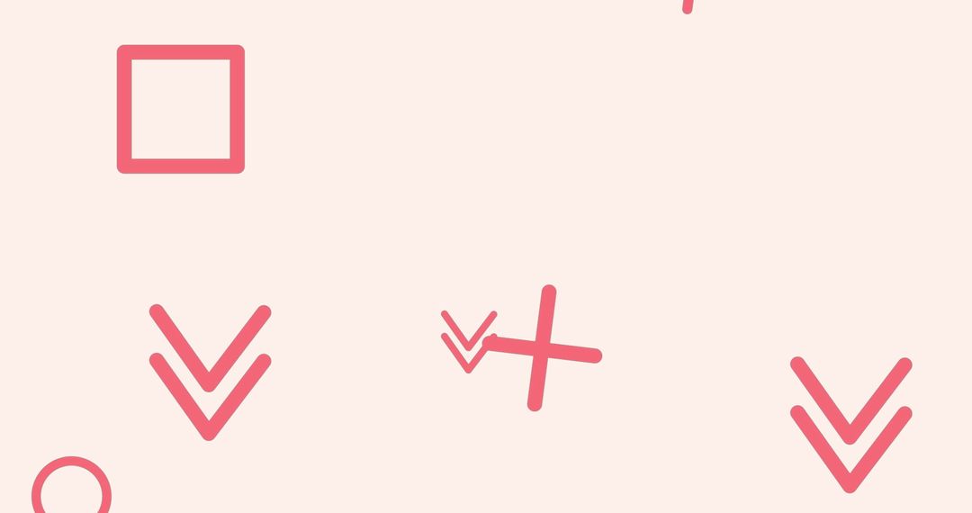 Minimalist Geometric Shapes on Beige Background