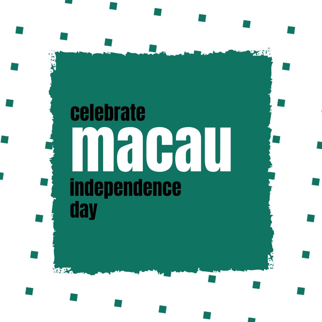 Celebrate Macau Independence Day Creative Design