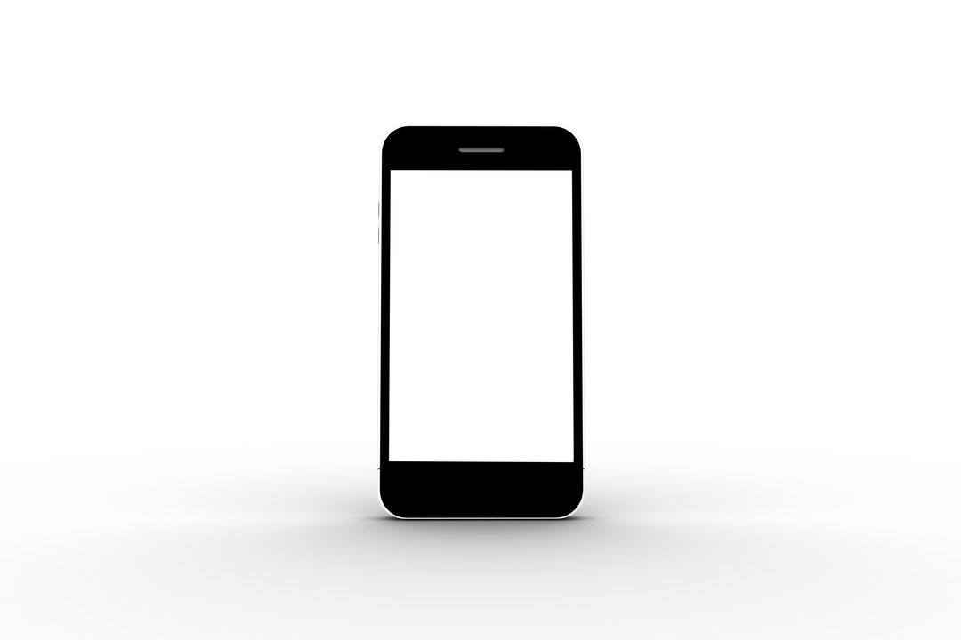 Transparent Background Black Smartphone Mock Up with Copy Space - Download Free Stock Images Pikwizard.com