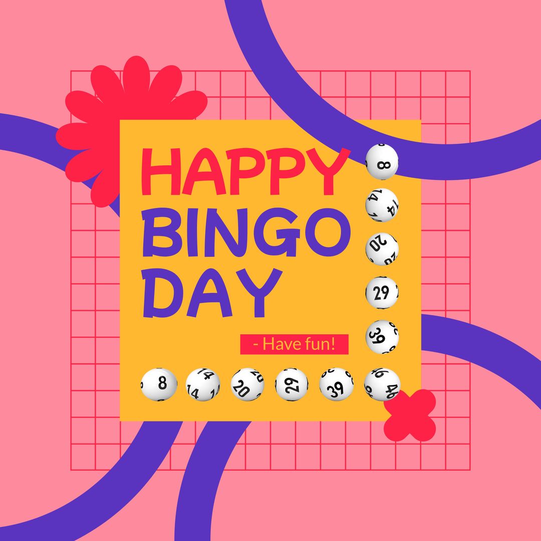 National Bingo Day Celebration with Colorful Bingo Balls