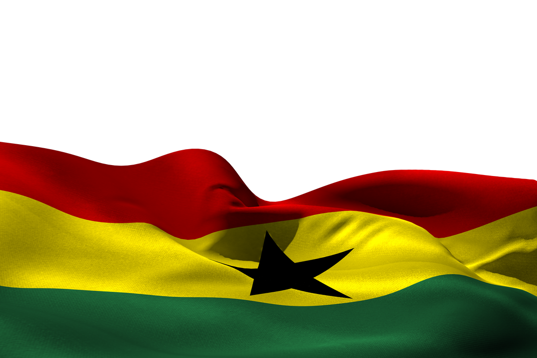 Digital PNG Illustration of Ghana Flag on Transparent Background - Download Free Stock Images Pikwizard.com