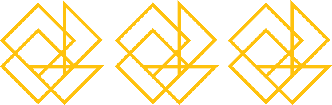 Seamless Yellow Geometric Pattern on Transparent Background