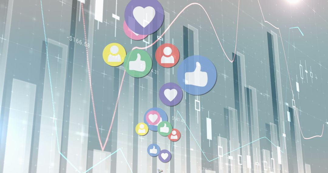 Social Media Reactions Amidst Abstract Financial Graphs