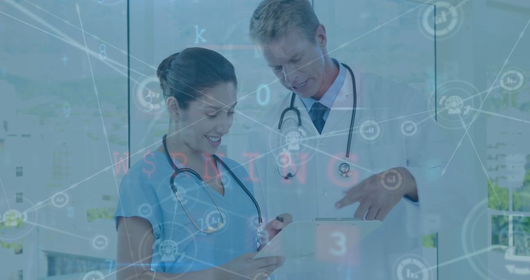 Innovative Doctors Collaborating with Digital Healthcare Technology