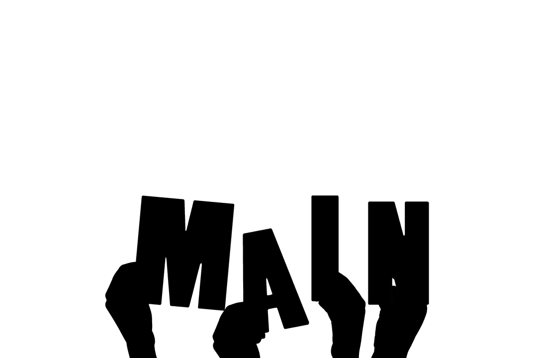 Transparent Linked Hands Illustration for Business Communication