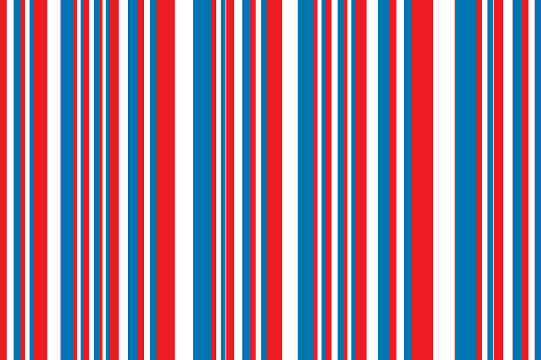 Transparent Red Blue White Stripes Pattern on PNG