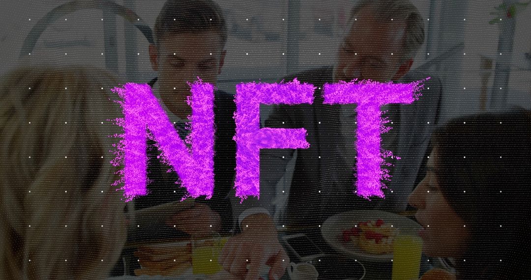 Business Team Discussing NFT at Breakfast Meeting