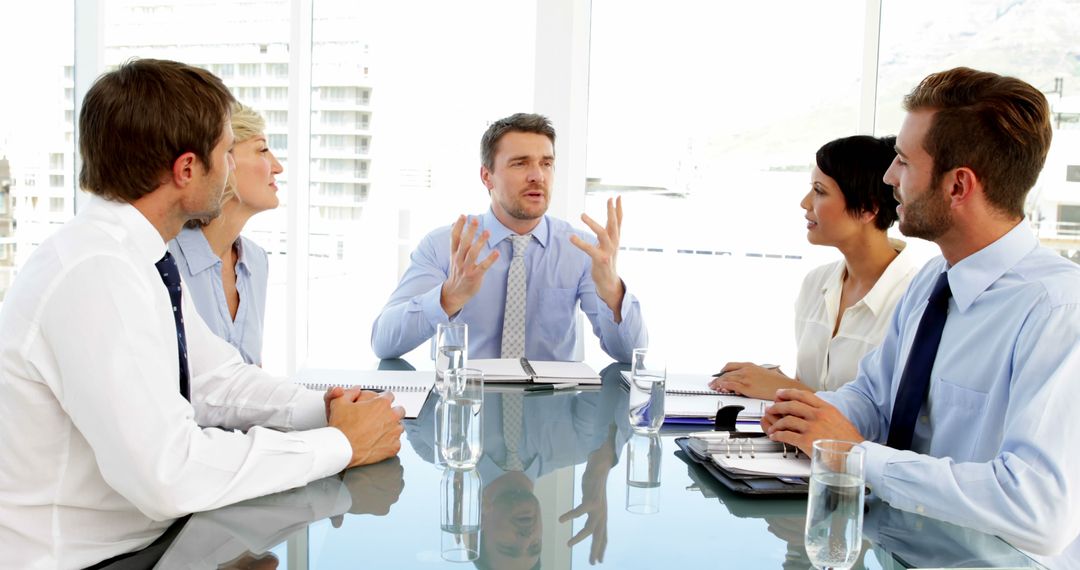 Diverse Business Team Collaborating During Office Meeting
