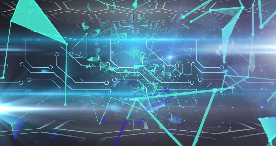 Digital Data Network with Abstract Connections