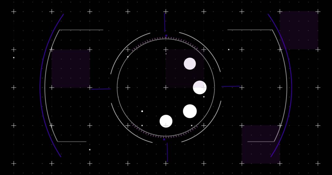 Futuristic Digital Loading Interface on Dark Background