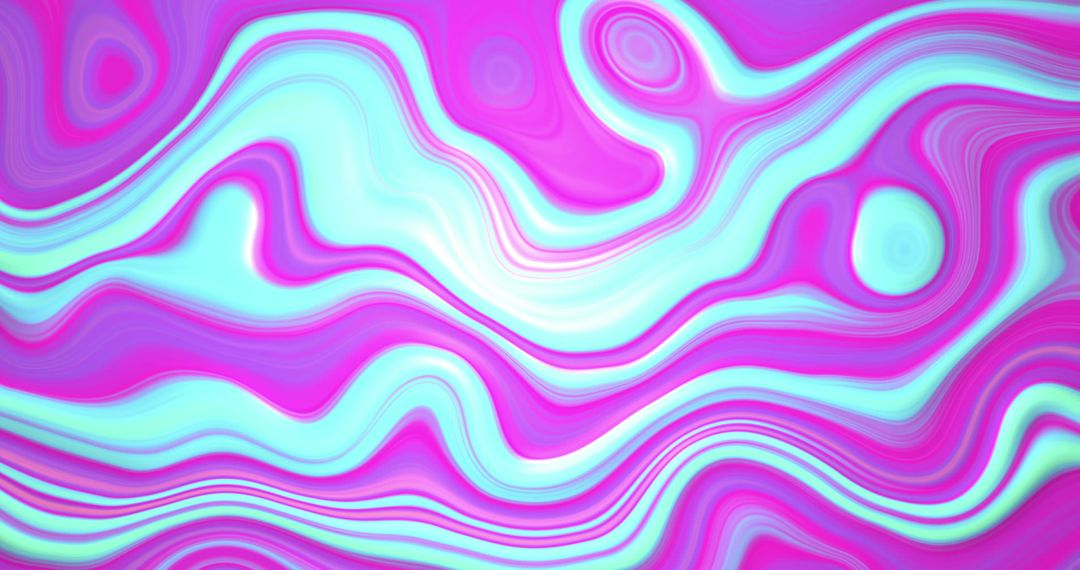 Vibrant Abstract Pink and Blue Wave Pattern