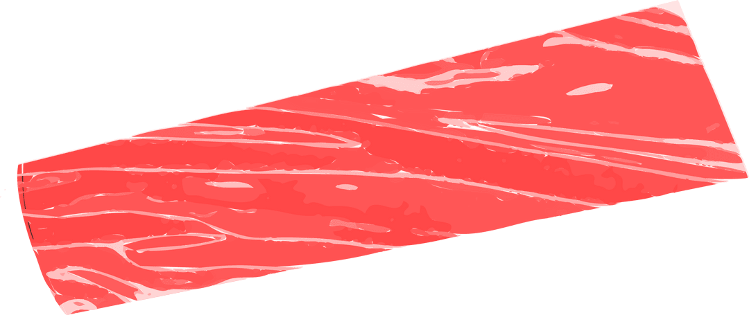 Raw Salmon Fillet with Marbling on Transparent Background