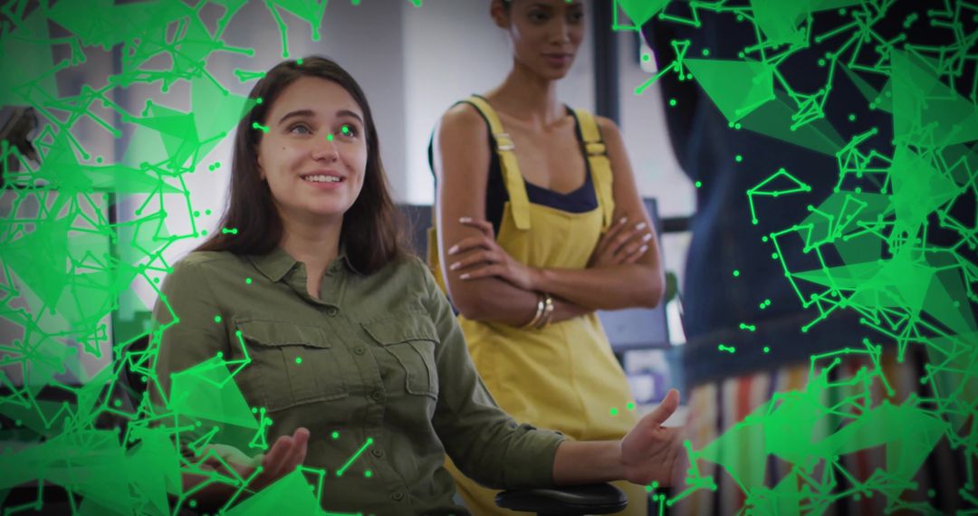 Presenting Collaborative Team Interacting with Augmented Reality Interface in Open Office