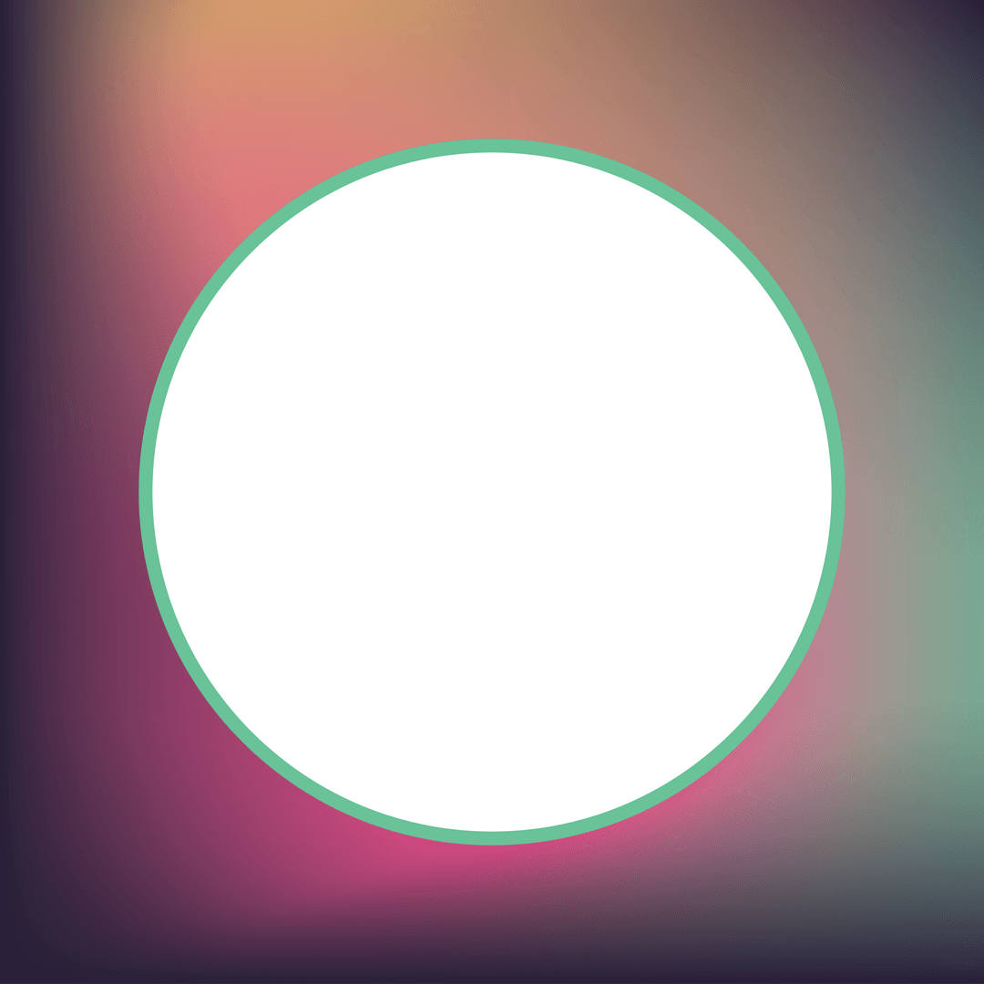 Transparent White Circle on Gradient Background Illustration