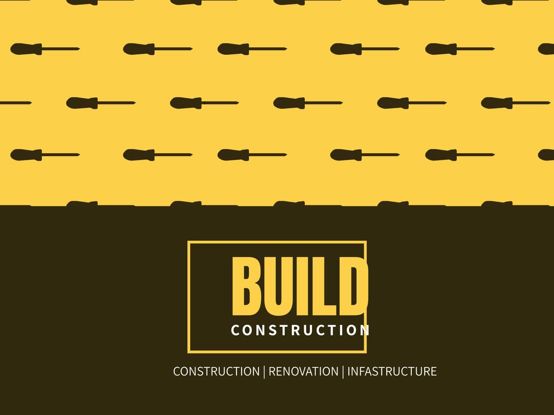 Construction and Renovation Template with Tool Motif - Download Free Stock Templates Pikwizard.com