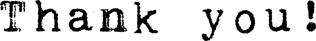 Thank You Text on Transparent Background Expressing Gratitude