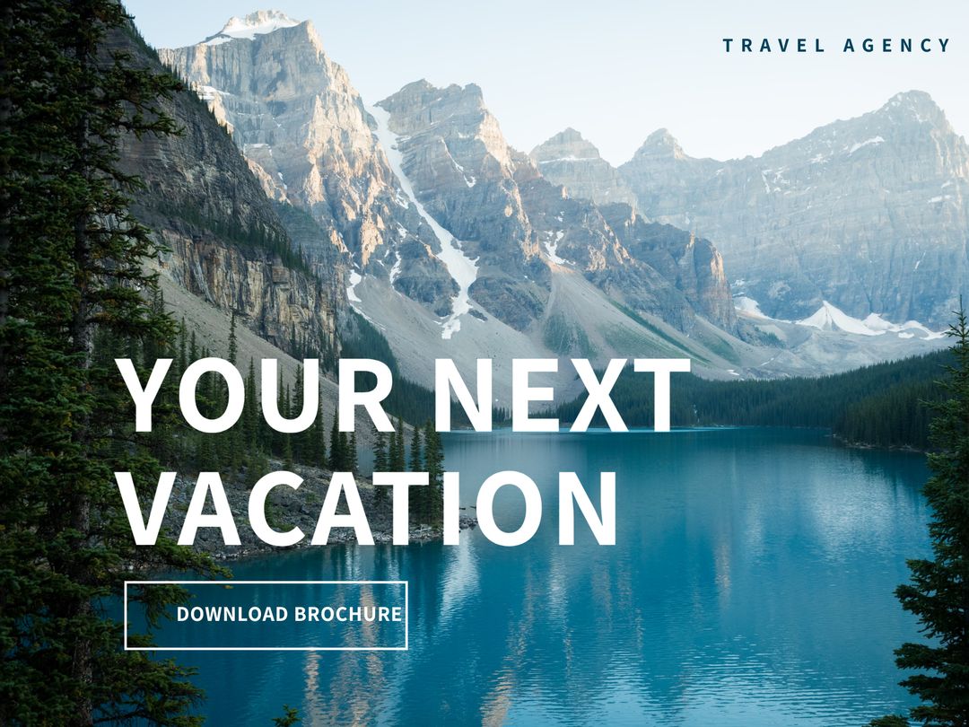 Mountain Lake Getaway Poster Inspiring Travel and Relaxation