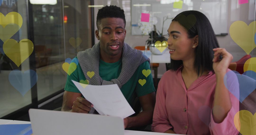 Diverse Business Team Collaborates in Modern Office