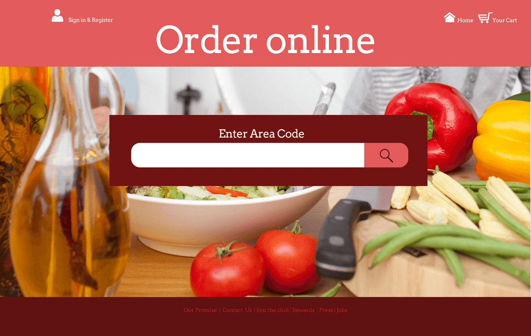 Transparent Online Food Supplier Search Engine Illustration