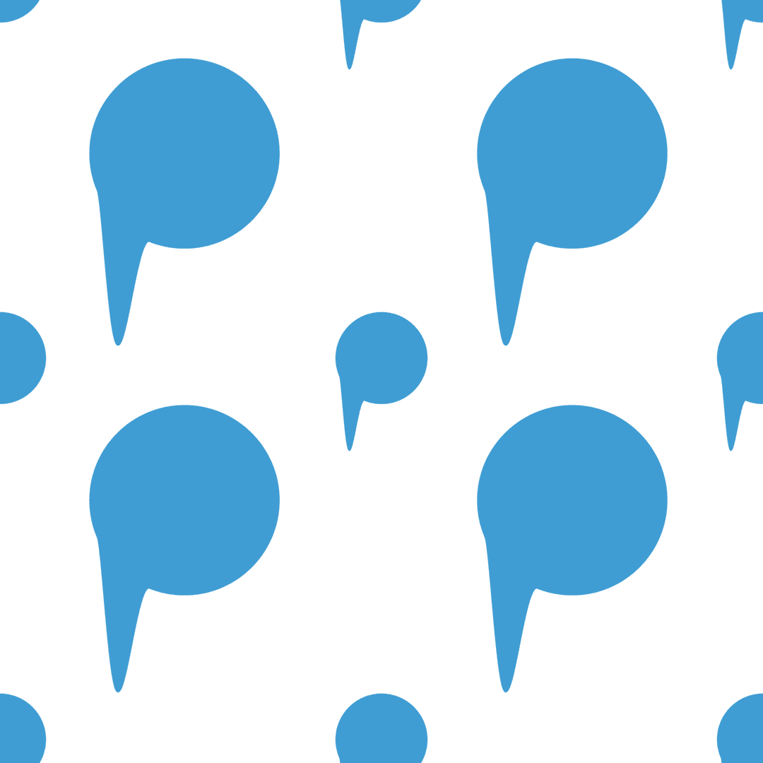 Blue speech bubble pattern on transparent background for digital displays