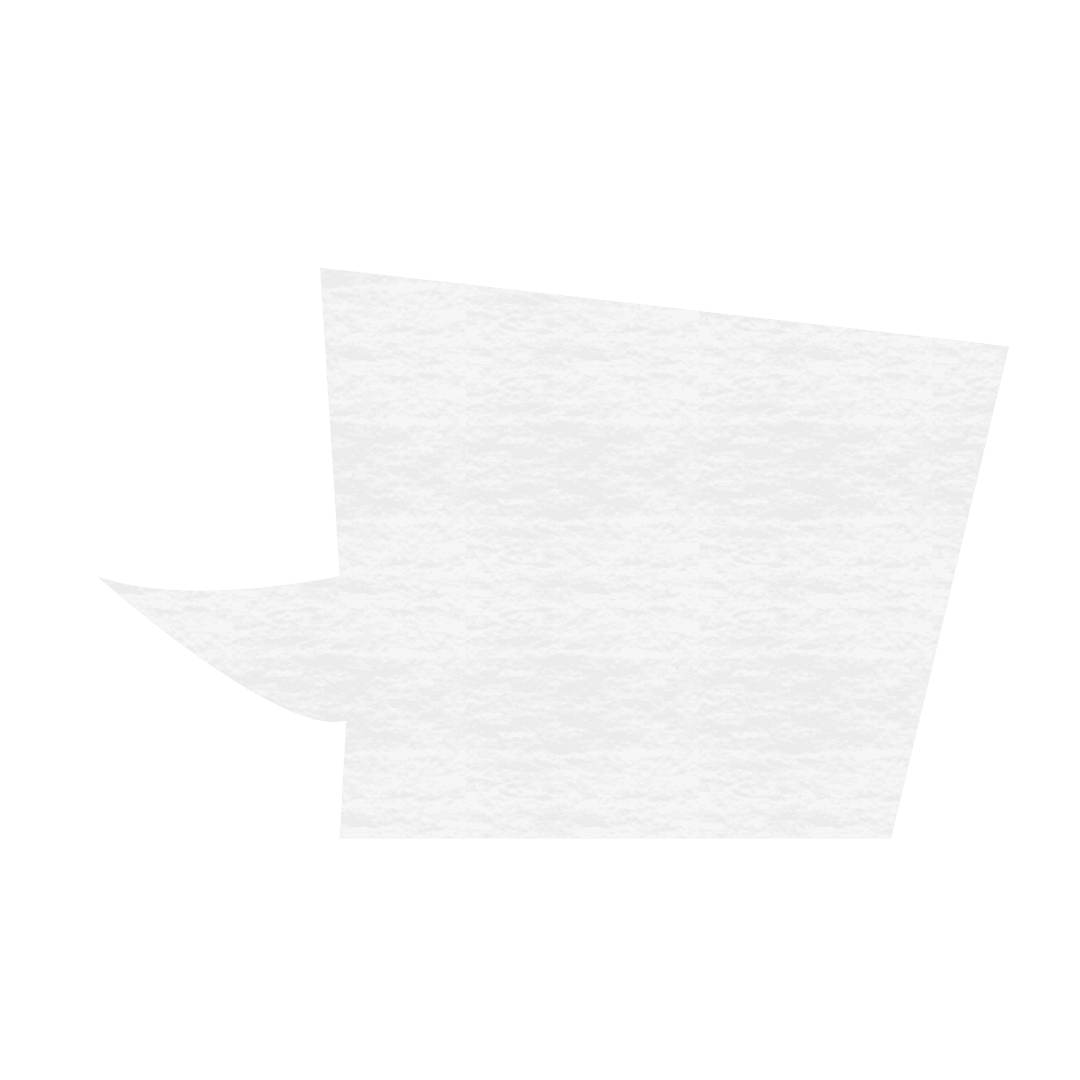 White Text Bubble Isolated on Transparent Background