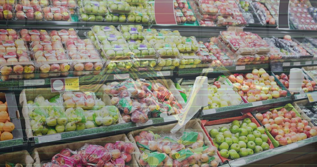 Futuristic Data Visualizations in Grocery Store Setting
