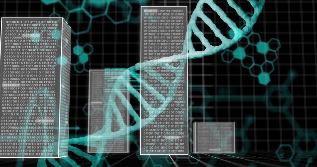 DNA Strands Merging with Binary Code