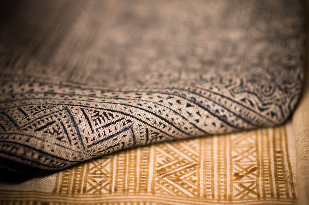 Close-up of Intricately Woven Traditional Fabric with Geometric Patterns - Free Images, Stock Photos and Pictures on Pikwizard.com
