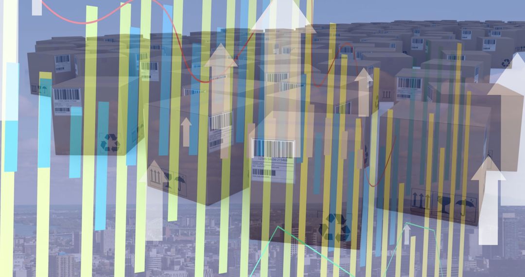 Global Shipping and Digital Data Integration Concept