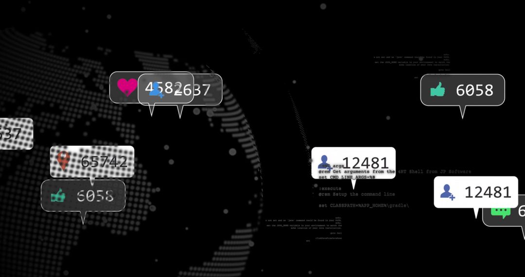Digital Metrics and Connective Analytics Across Global Map
