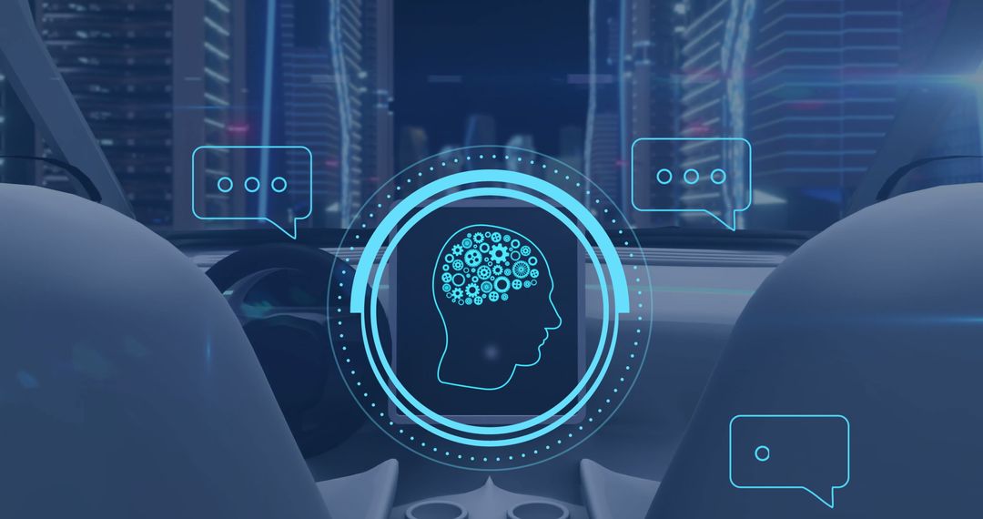 Futuristic Dashboard AI in Autonomous Vehicle